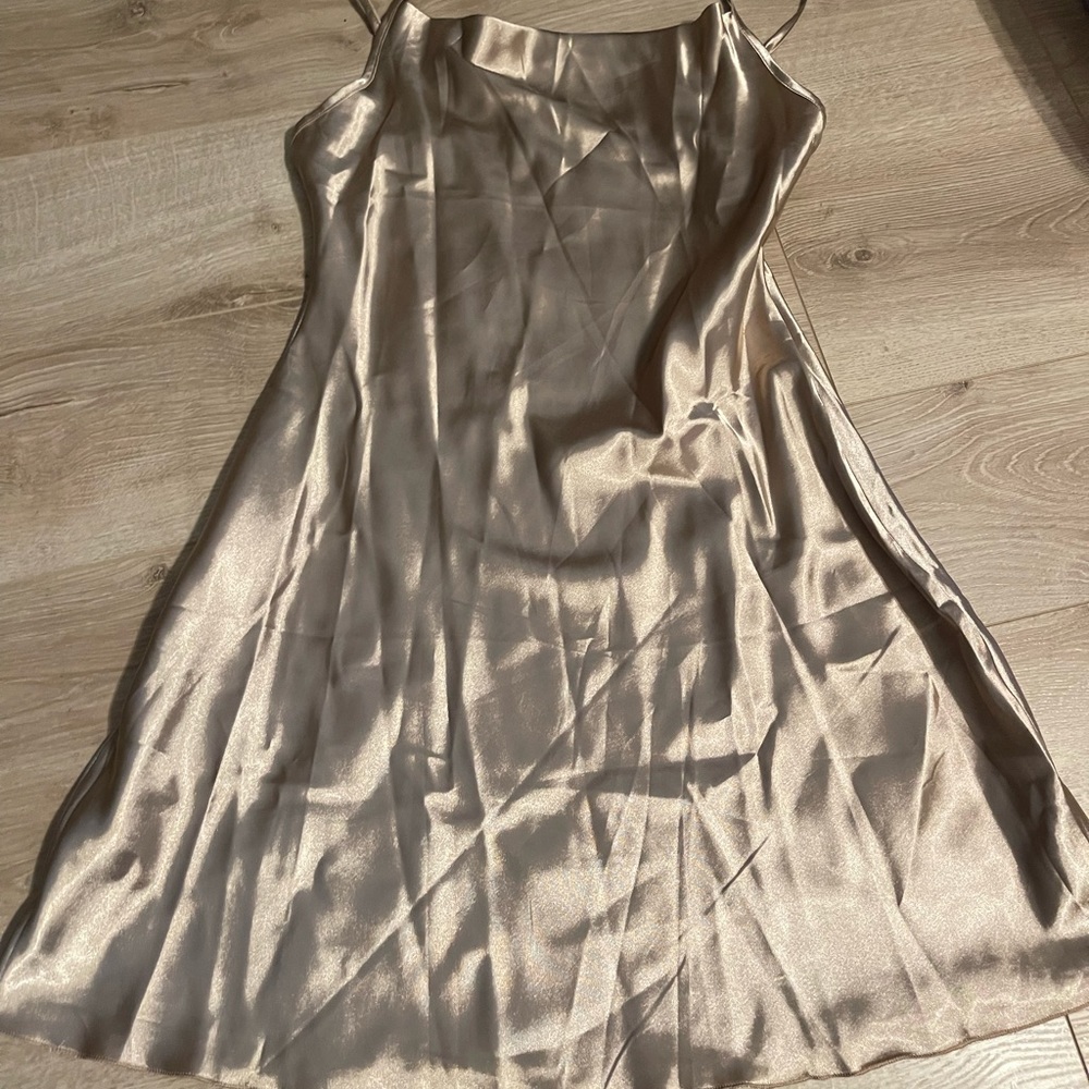 Satin mini dress
